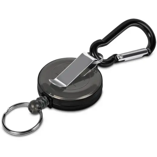 Back Altitude Swipe Retractable Badge Reel with Carabiner